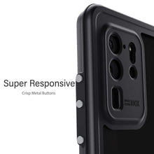 Load image into Gallery viewer, Galaxy S20 Ultra Rugged Waterproof Case | Nautical Series [Black] (Color in image: Clear)
