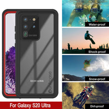 Charger l'image dans la galerie, Galaxy S20 Ultra Water/Shock/Snowproof [Extreme Series] Slim Screen Protector Case [Red] (Color in image: Pink)

