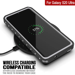 Galaxy S20 Ultra Waterproof Case, Punkcase StudStar White Thin 6.6ft Underwater IP68 Shock/Snow Proof (Color in image: teal)