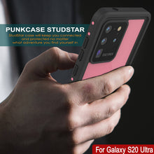 Charger l&#39;image dans la galerie, Galaxy S20 Ultra Waterproof Case PunkCase StudStar Pink Thin 6.6ft Underwater IP68 Shock/Snow Proof (Color in image: white)
