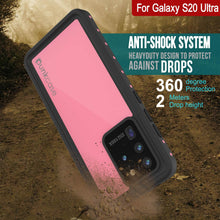 Charger l&#39;image dans la galerie, Galaxy S20 Ultra Waterproof Case PunkCase StudStar Pink Thin 6.6ft Underwater IP68 Shock/Snow Proof (Color in image: black)
