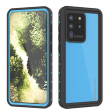 Load image into Gallery viewer, Galaxy S20 Ultra Waterproof Case PunkCase StudStar Light Blue Thin 6.6ft Underwater IP68 ShockProof (Color in image: light blue)
