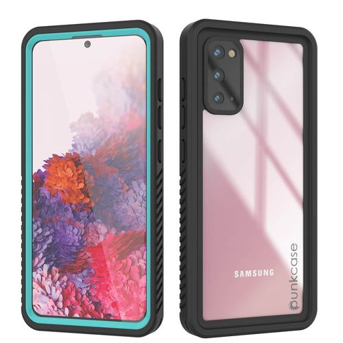 Galaxy S20 Water/Shock/Snowproof [Extreme Series]  Screen Protector Case [Teal] (Color in image: Teal)