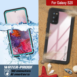 Galaxy S20 Water/Shock/Snowproof [Extreme Series]  Screen Protector Case [Teal] (Color in image: Light Green)