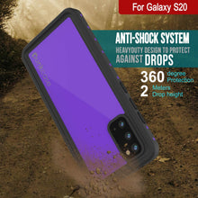Charger l&#39;image dans la galerie, Galaxy S20 Waterproof Case PunkCase StudStar Purple Thin 6.6ft Underwater IP68 Shock/Snow Proof (Color in image: pink)
