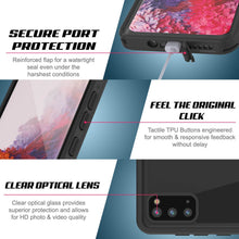 Charger l&#39;image dans la galerie, Galaxy S20 Waterproof Case PunkCase StudStar Purple Thin 6.6ft Underwater IP68 Shock/Snow Proof (Color in image: red)
