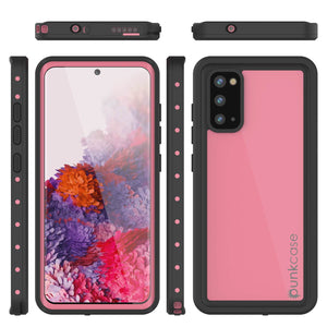 Galaxy S20 Waterproof Case PunkCase StudStar Pink Thin 6.6ft Underwater IP68 Shock/Snow Proof (Color in image: purple)