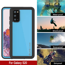 Load image into Gallery viewer, Galaxy S20 Waterproof Case PunkCase StudStar Light Blue Thin 6.6ft Underwater IP68 ShockProof (Color in image: light green)
