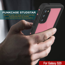 Load image into Gallery viewer, Galaxy S20 Waterproof Case PunkCase StudStar Pink Thin 6.6ft Underwater IP68 Shock/Snow Proof (Color in image: white)
