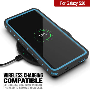 Galaxy S20 Waterproof Case PunkCase StudStar Light Blue Thin 6.6ft Underwater IP68 ShockProof (Color in image: teal)