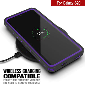 Galaxy S20 Waterproof Case PunkCase StudStar Purple Thin 6.6ft Underwater IP68 Shock/Snow Proof (Color in image: teal)