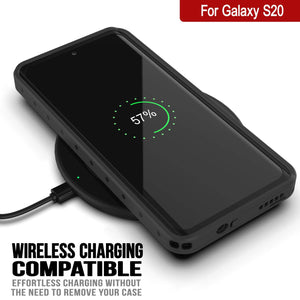 Galaxy S20 Waterproof Case PunkCase StudStar Black Thin 6.6ft Underwater IP68 Shock/Snow Proof (Color in image: teal)