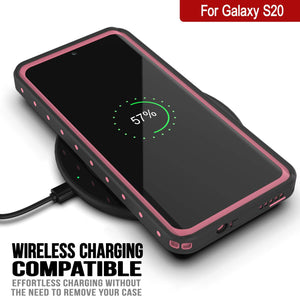 Galaxy S20 Waterproof Case PunkCase StudStar Pink Thin 6.6ft Underwater IP68 Shock/Snow Proof (Color in image: teal)