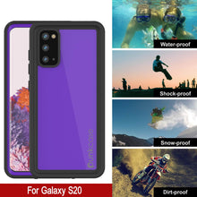 Charger l&#39;image dans la galerie, Galaxy S20 Waterproof Case PunkCase StudStar Purple Thin 6.6ft Underwater IP68 Shock/Snow Proof (Color in image: light green)
