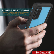 Load image into Gallery viewer, Galaxy S20 Waterproof Case PunkCase StudStar Light Blue Thin 6.6ft Underwater IP68 ShockProof (Color in image: white)
