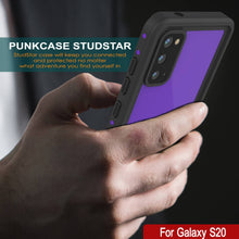 Charger l&#39;image dans la galerie, Galaxy S20 Waterproof Case PunkCase StudStar Purple Thin 6.6ft Underwater IP68 Shock/Snow Proof (Color in image: white)
