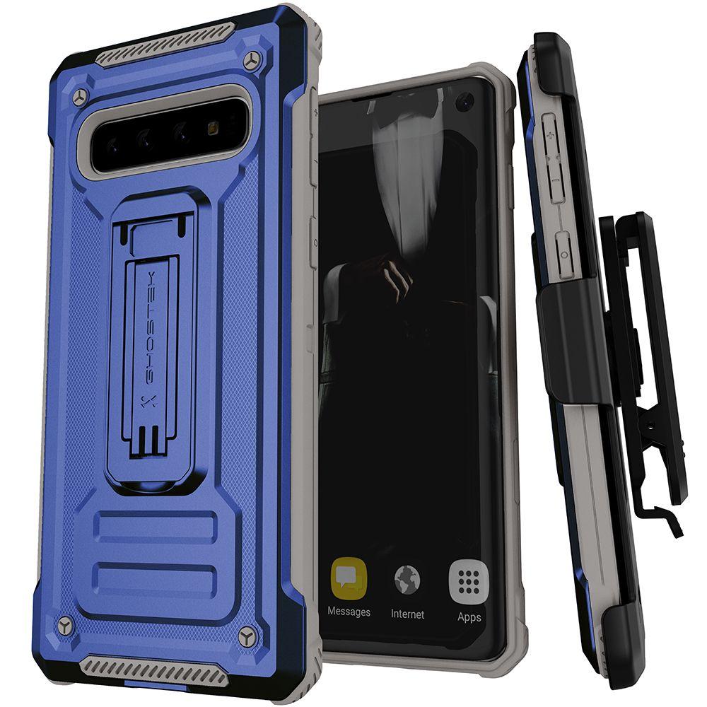 Ghostek IRON ARMOR2 for Galaxy S10 [Blue] (Color in image: Blue)