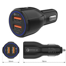 Load image into Gallery viewer, Ghostek® NRGcharge QuickCharge 2.0 Rapid High-speed Fast Wall Car Black Charger w/ Micro USB Cable 
