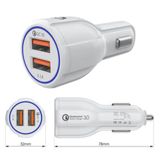 Load image into Gallery viewer, Ghostek® NRGcharge QuickCharge 2.0 Rapid High-speed Fast Wall Car White Charger w/ Micro USB Cable 
