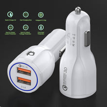 Load image into Gallery viewer, Ghostek® NRGcharge QuickCharge 2.0 Rapid High-speed Fast Wall Car White Charger w/ Micro USB Cable 
