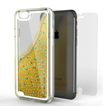 Charger l&#39;image dans la galerie, iPhone SE (4.7&quot;) Case, PunkCase LIQUID Gold Series, Protective Dual Layer Floating Glitter Cover (Color in image: rose)
