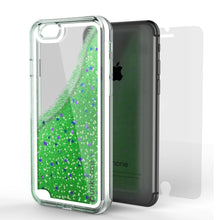 Charger l&#39;image dans la galerie, iPhone SE (4.7&quot;) Case, PunkCase LIQUID Green Series, Protective Dual Layer Floating Glitter Cover (Color in image: rose)
