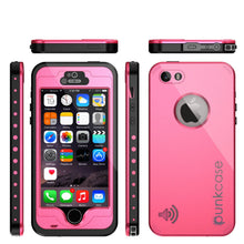 Load image into Gallery viewer, iPhone 5S/5 Waterproof Case, PunkCase StudStar Pink Case Water/Shock/Dirt Proof | Lifetime Warranty (Color in image: black)
