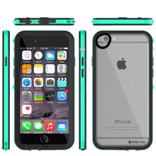 Charger l&#39;image dans la galerie, Apple iPhone 8 Waterproof Case, PUNKcase CRYSTAL 2.0 Teal W/ Attached Screen Protector  | Warranty (Color in image: Black)
