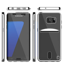 Charger l&#39;image dans la galerie, Galaxy S7 Case, PUNKCASE® LUCID Silver Series | Card Slot | SHIELD Screen Protector | Ultra fit (Color in image: Balck)

