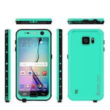Load image into Gallery viewer, Galaxy S6 Waterproof Case PunkCase StudStar Teal Thin 6.6ft Underwater IP68 Shock/Dirt/Snow Proof (Color in image: pink)
