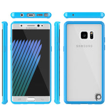 Load image into Gallery viewer, Note 7 Case Punkcase® LUCID 2.0 Light Blue Series w/ PUNK SHIELD Screen Protector | Ultra Fit (Color in image: clear)
