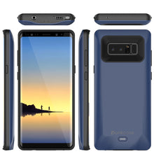 Load image into Gallery viewer, Galaxy Note 8 Battery Case, Punkcase 5000mAH Charger Case W/ Screen Protector | Integrated USB Port | IntelSwitch [Blue] 
