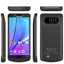 Load image into Gallery viewer, Galaxy Note 5 Battery Case, Punkcase 5000mAH Charger Case W/ Screen Protector | IntelSwitch [Black] (Color in image: Gold)
