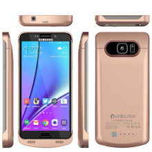 Load image into Gallery viewer, Galaxy Note 5 Battery Case, Punkcase 5000mAH Charger Case W/ Screen Protector | IntelSwitch [Rose Gold] (Color in image: Gold)
