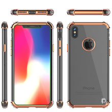 Charger l&#39;image dans la galerie, iPhone X Case, Punkcase [BLAZE SERIES] Protective Cover W/ PunkShield Screen Protector [Shockproof] [Slim Fit] for Apple iPhone 10 [Rosegold] (Color in image: Silver)

