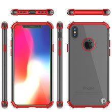 Charger l&#39;image dans la galerie, iPhone X Case, Punkcase [BLAZE SERIES] Protective Cover W/ PunkShield Screen Protector [Shockproof] [Slim Fit] for Apple iPhone 10 [Red] (Color in image: Gold)
