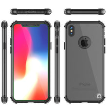Charger l&#39;image dans la galerie, iPhone X Case, Punkcase [BLAZE SERIES] Protective Cover W/ PunkShield Screen Protector [Shockproof] [Slim Fit] for Apple iPhone 10 [Black] (Color in image: Gold)
