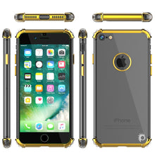 Charger l&#39;image dans la galerie, iPhone 8 Case, Punkcase [BLAZE SERIES] Protective Cover W/ PunkShield Screen Protector [Shockproof] [Slim Fit] for Apple iPhone [Gold] (Color in image: Black)
