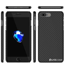 Charger l&#39;image dans la galerie, iPhone 8+ Plus Case - Punkcase CarbonShield Jet Black 
