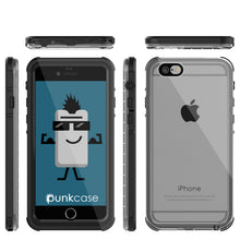 Charger l'image dans la galerie, iPhone 6+/6S+ Plus Waterproof Case, PUNKcase CRYSTAL Black W/ Attached Screen Protector | Warranty (Color in image: black)
