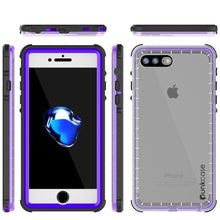 Load image into Gallery viewer, iPhone 8+ Plus Waterproof Case, PUNKcase CRYSTAL Purple W/ Attached Screen Protector  | Warranty (Color in image: pink)
