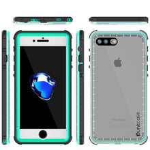 Load image into Gallery viewer, iPhone 8+ Plus Waterproof Case, PUNKcase CRYSTAL Teal W/ Attached Screen Protector  | Warranty (Color in image: pink)
