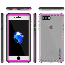 Load image into Gallery viewer, iPhone 8+ Plus Waterproof Case, PUNKcase CRYSTAL Pink W/ Attached Screen Protector  | Warranty (Color in image: teal)
