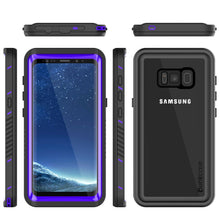 Load image into Gallery viewer, Galaxy S8 PLUS Waterproof Case, Punkcase [Extreme Series] [Slim Fit] [IP68 Certified] [Shockproof] [Snowproof] [Dirproof] Armor Cover W/ Built In Screen Protector for Samsung Galaxy S8+ [Purple] (Color in image: Black)
