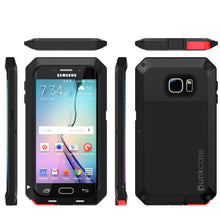 Load image into Gallery viewer, Galaxy S6 EDGE  Case, PUNKcase Metallic Black Shockproof  Slim Metal (Color in image: white)

