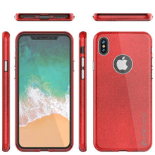 Load image into Gallery viewer, iPhone X Case, Punkcase Galactic 2.0 Series Ultra Slim w/ Tempered Glass Screen Protector | [Red] (Color in image: pink)
