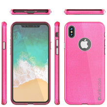 Load image into Gallery viewer, iPhone X Case, Punkcase Galactic 2.0 Series Ultra Slim w/ Tempered Glass Screen Protector | [Pink] (Color in image: gold)
