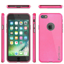 Load image into Gallery viewer, iPhone SE (4.7&quot;) Case, Punkcase Galactic 2.0 Series Ultra Slim Protective Armor TPU Cover [Pink] (Color in image: black/grey)
