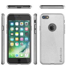 Load image into Gallery viewer, iPhone SE (4.7&quot;) Case, Punkcase Galactic 2.0 Series Ultra Slim Protective Armor TPU Cover [Silver] (Color in image: black/grey)
