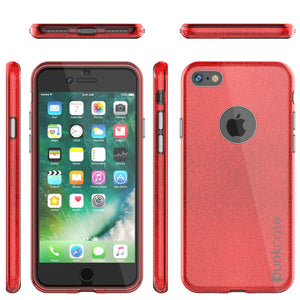 iPhone SE (4.7") Case, Punkcase Galactic 2.0 Series Ultra Slim Protective Armor TPU Cover [Red] (Color in image: black/grey)